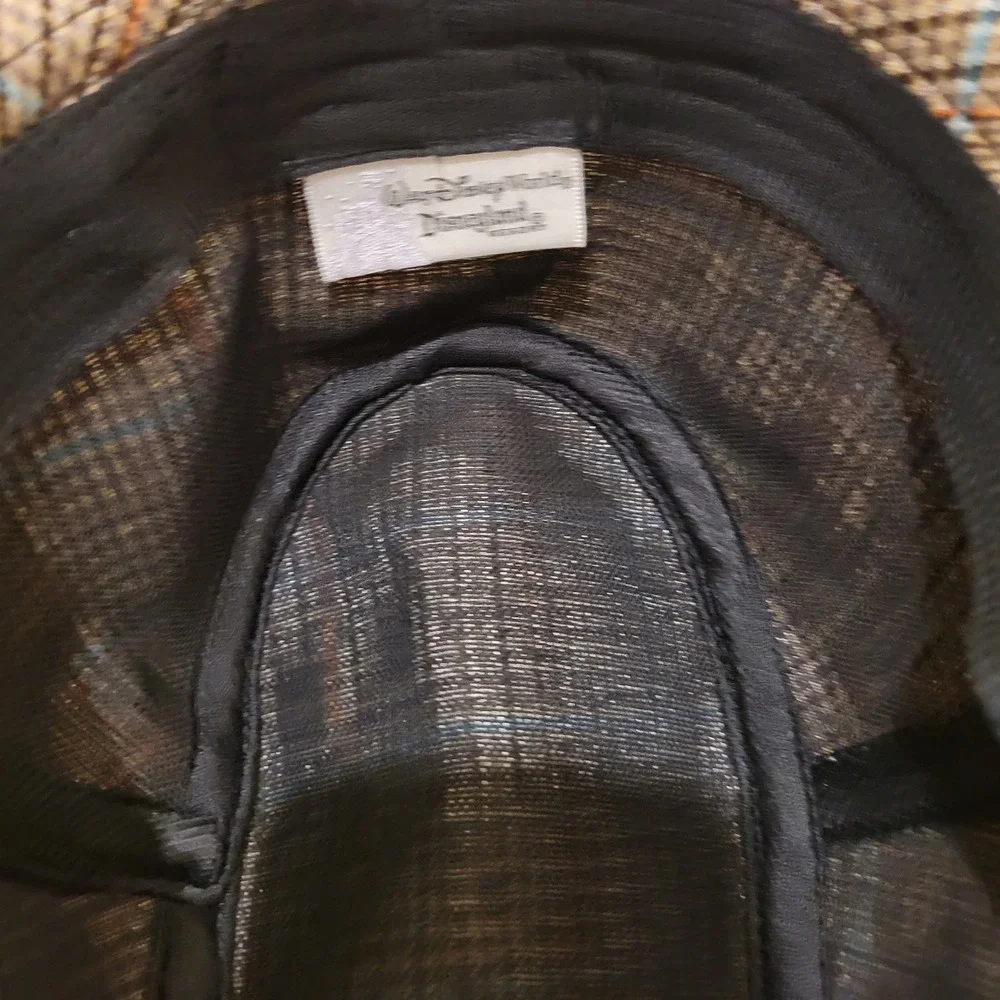 Disney Parks Mickey Mouse Brown Blue‎ Orange Houndstooth Fedora Hat Grandpacore